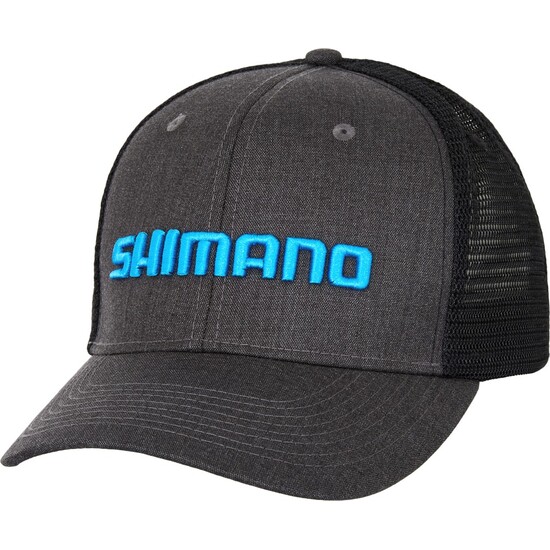 Shimano Platinum Black/Blue Fishing Cap, Embroidered, High Quality
