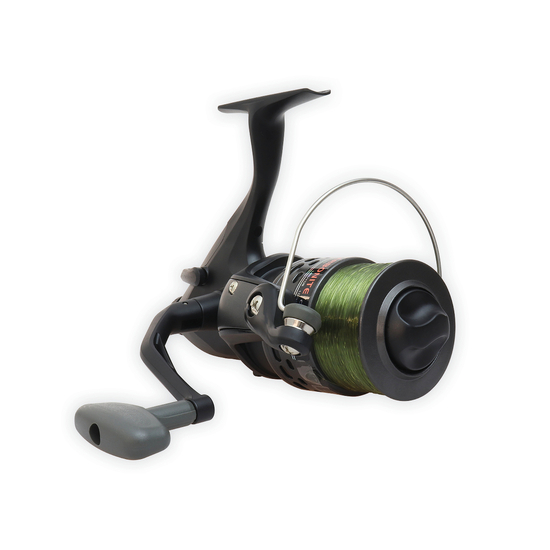 Okuma Carbonite XP140 Baitfeeder Spinning Fishing Reel with Spare Graphite Spool