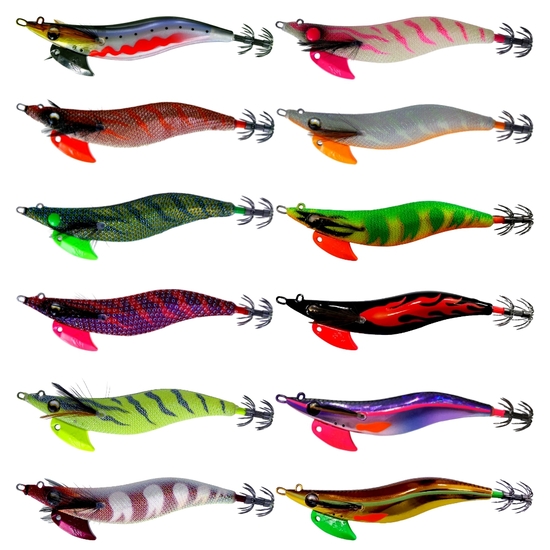 Chasebait Lures 3.5 Inch Kraken Egi Slow Sink Squid Jig Fishing Lure