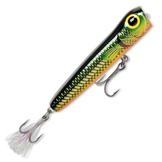 11cm Storm Saltwater Rattlin' Chug Bug Topwater Fishing Lure - Green Mullet