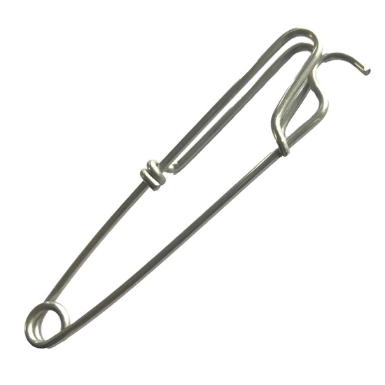 Seahorse 4 Inch Stainless Steel Crossline Shark Clip