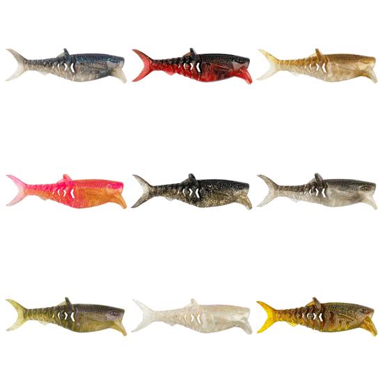 6 Pack of 3 Inch Rapala Crush City The Infiltrator Soft Plastic Lures