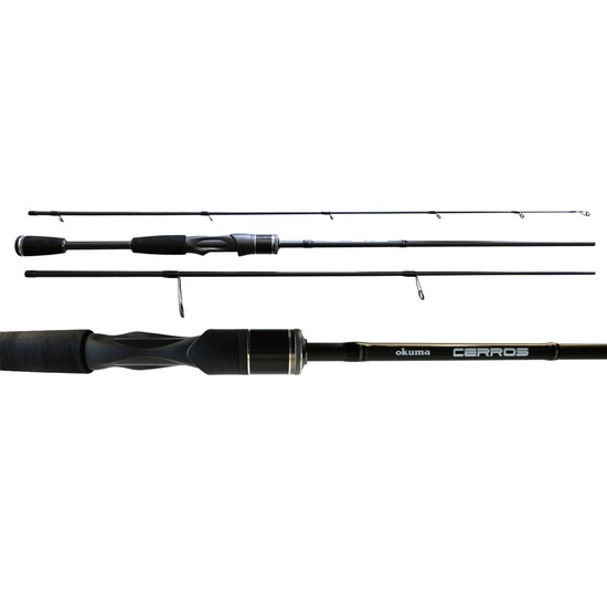 7ft Okuma Lunaris 2-4kg Spin Rod - 2 Piece Spinning Fishing Rod with Nibble  Tip
