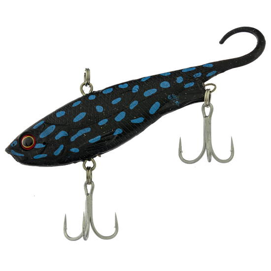 110mm Zerek Fish Trap Soft Vibe Lipless Crankbait Lure - Black Coral Trout 