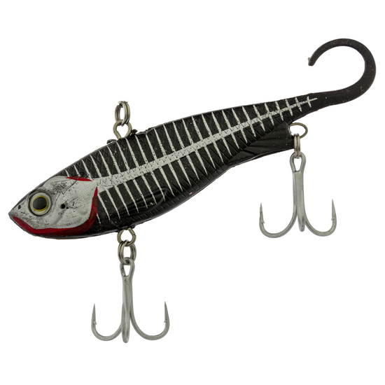 110mm Zerek Fish Trap Soft Vibe Lipless Crankbait Lure - Black Widow