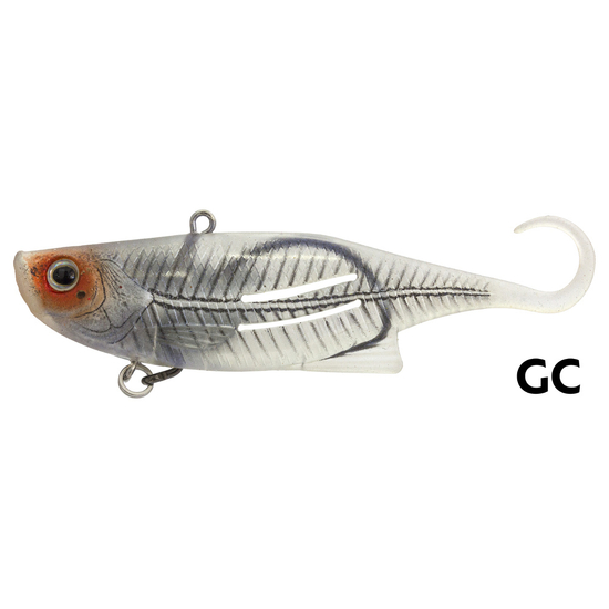 95mm Zerek Weedless Fish Trap Soft Vibe Fishing Lure - Ghost Catfish