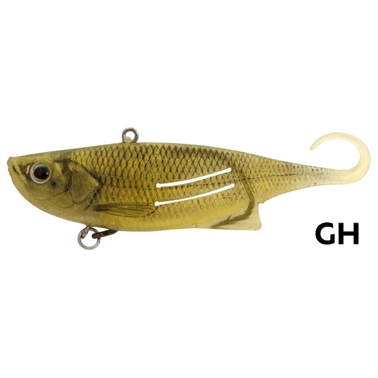 95mm Zerek Weedless Fish Trap Soft Vibe Fishing Lure - Gold Herring