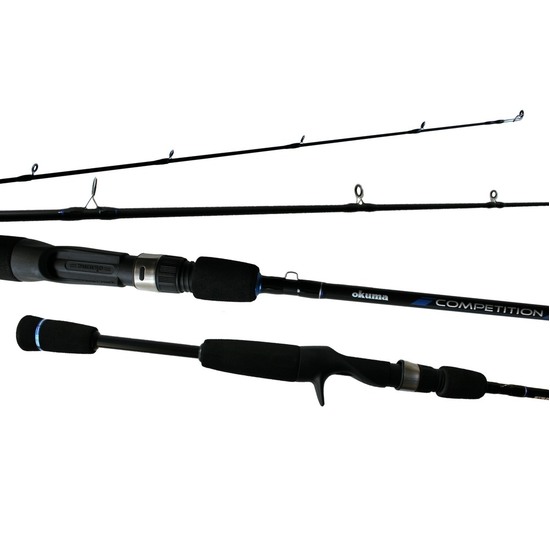 6'6 Okuma Competition 6-14lb 1 Piece Baitcaster Rod with Split Butt