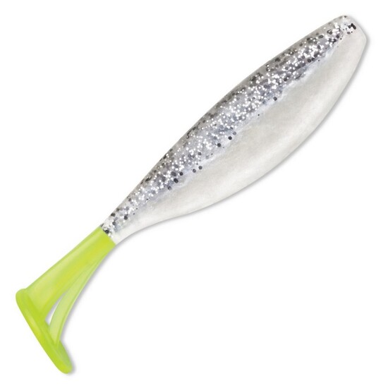 7 Pack of 3" Storm 360GT Largo Shad Soft Plastic Lures-Salt/Pepper Chart Tail