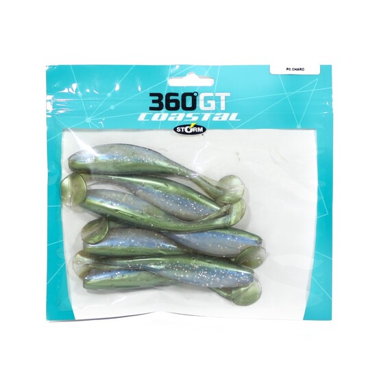 7 Pack of 4 Inch Storm 360 GT Largo Shad Soft Plastic Lures - Pilchard