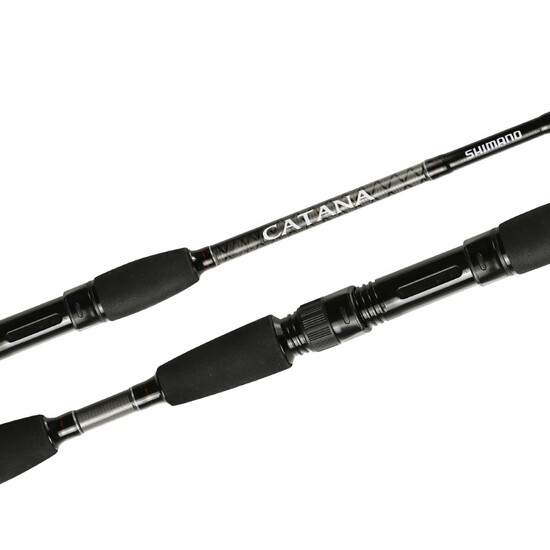 6ft Shimano Catana 2-4kg Spin Rod - 2 Pce Graphite Spinning Fishing Rod