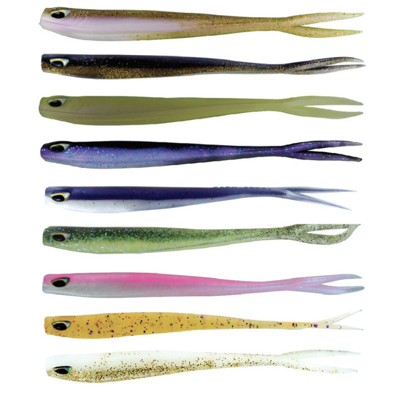 8 Pack of Chasebait 3 Inch Fork Bait Soft Plastic Fishing Lures