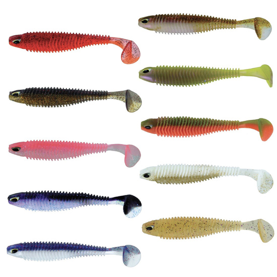 8 Pack of Chasebait 3 Inch Paddle Bait Soft Plastic Fishing Lures