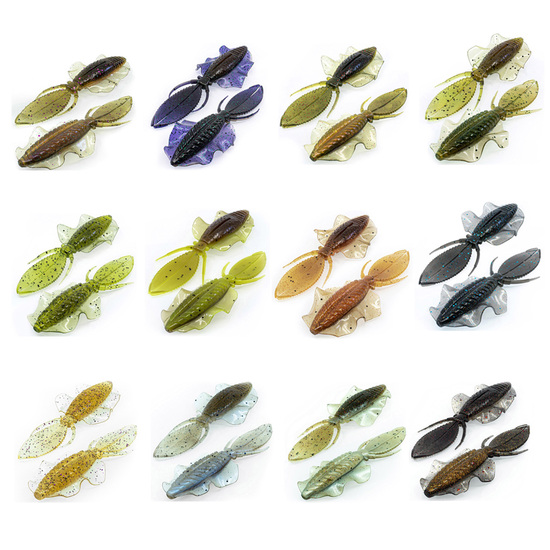 6 Pack of Chasebait 4.25 Inch 110mm Flip Flop Baits Soft Plastic Fishing Lures