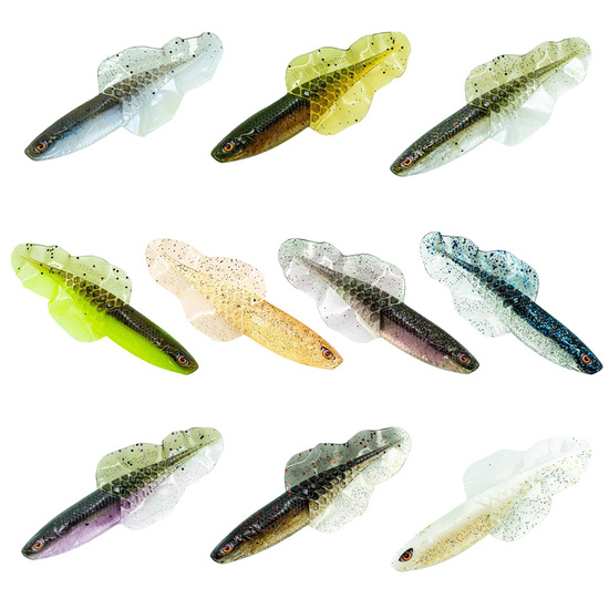 6 Pack of Chasebait 4.25 Inch 110mm Flacid Shad Soft Plastic Fishing Lures