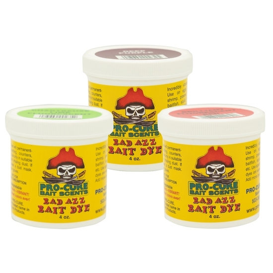 4 oz Tub Of Pro-Cure Bait Scents Bad Azz Powder Bait Dye
