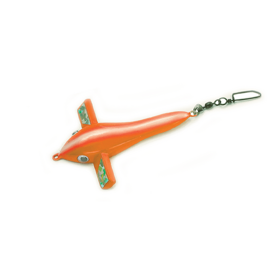 10 Inch Williamson Exciter Bird Big Game Teaser Lure - Fluoro Orange