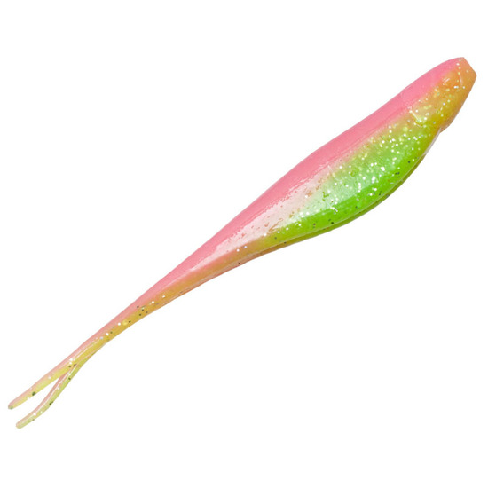 5 Pack of Zman 4 Inch Scented Jerk ShadZ Soft Plastic Lures - Electric Chicken