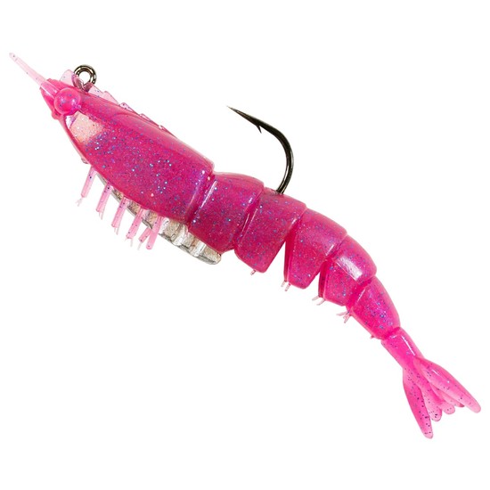 2 Pack of 3.5 Inch Z-Man Rigged EZ ShrimpZ Soft Plastic Fishing Lures - Morningwood