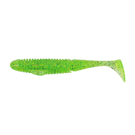 6 Pack of 3.5in Duo Realis BooStar Wake Soft Plastic Swimbaits - Lime Chartreuse