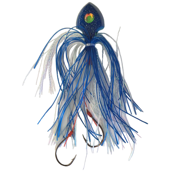 100gm Surecatch Diamond Ball Fast Sinking Deepwater Jig with Assist Hooks - Blue