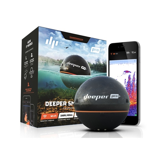 Deeper Smart Sonar Pro+ Castable Fishfinder with Wi-Fi and GPS Function
