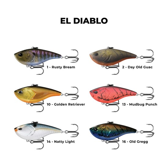 13 Fishing 2.5 Inch El Diablo Vibe Lipless Crank Lure