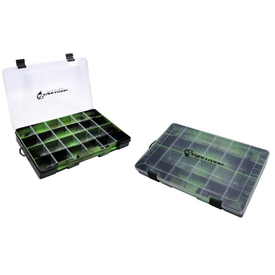 Evolution Drift Series 3700 Green Fishing Tackle Tray - Up To 24 Compartments