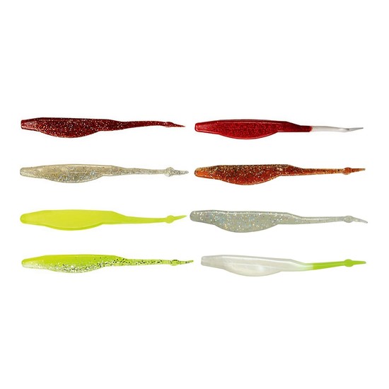 8 Pack of Exude 5 Inch RT Slug Soft Plastic Fishing Lures with Attractant Oil