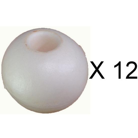 12 x 4 Inch Foam Floats - 100mm Polystyrene Crab Pot Floats - Bulk 12 Pack