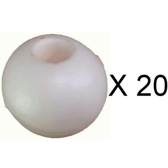 20 x 4 Inch Foam Floats - 100mm Polystyrene Crab Pot Floats - Bulk 20 Pack
