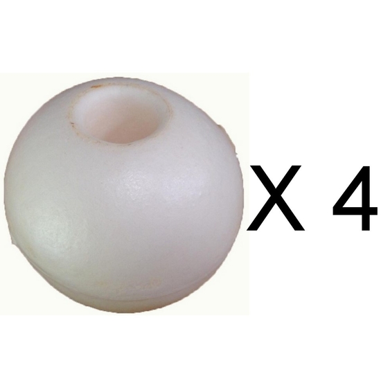 4 x 4 Inch Foam Floats - 100mm Polystyrene Crab Pot Floats - 4 Pack