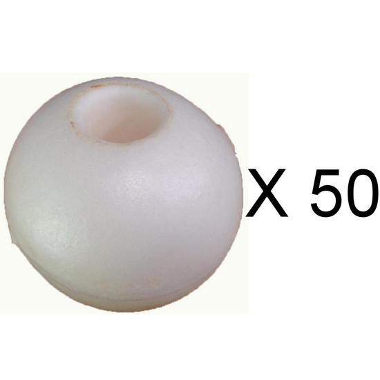 50 x 4 Inch Foam Floats - 100mm Polystyrene Crab Pot Floats - Bulk 50 Pack
