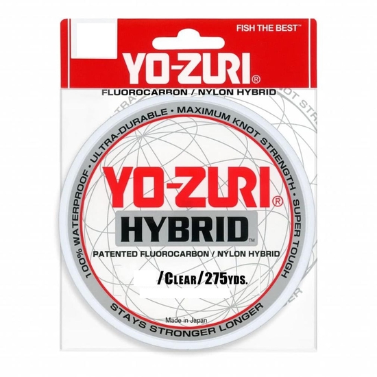 275yd Spool of Yo-Zuri Clear Hybrid Fishing Line - Fluorocarbon/Nylon Hybrid