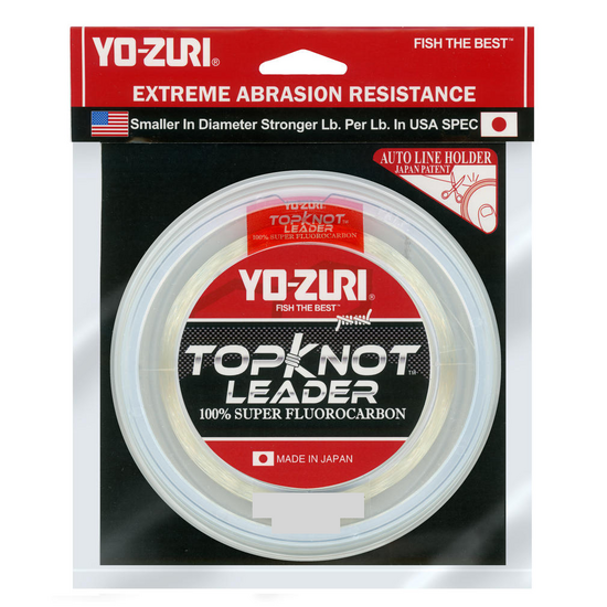 30yd Spool of Yo-Zuri Top Knot 100% Fluorocarbon Fishing Leader - Made in Japan