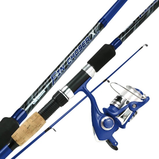 5'6 Okuma Steeler XP 2 Piece Fishing Rod and Reel Combo Spooled with Line