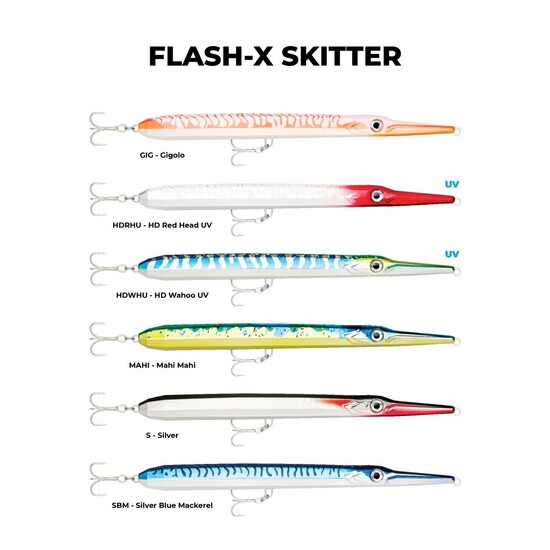 22cm Rapala Flash-X Skitter (Floating) Topwater Fishing Lure