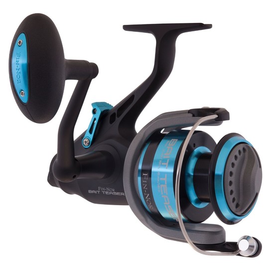 Fin-Nor Bait Teaser Spinning Reel with Front and Rear Drag - Free Spooler Reel