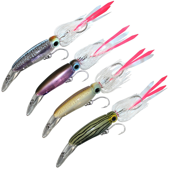 Fish Inc Lures Centre 13 170mm Diving Squid Fishing Lure