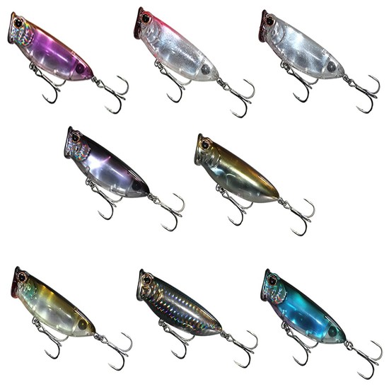 Fish Inc Lures 80mm Fly Half Popper Fishing Lure