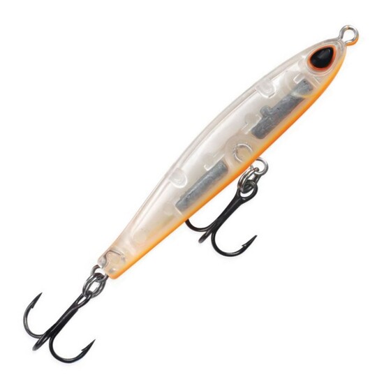 45mm Storm Gomoku Flutter Slim Hard Body Fishing Lure - Clear Glow Orange Belly