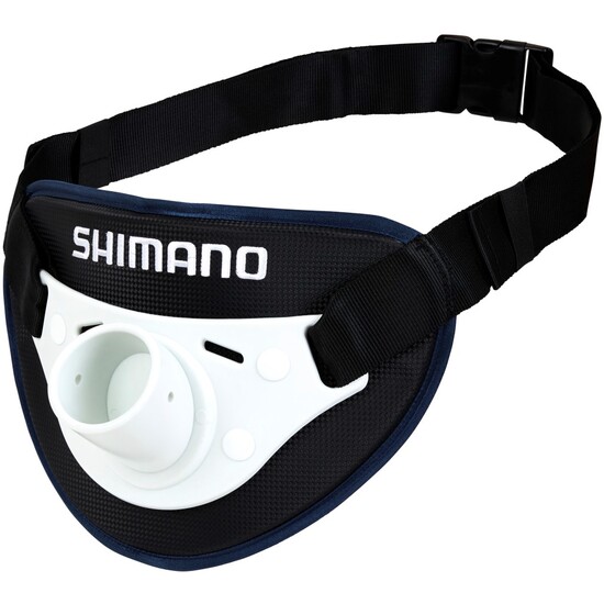 Shimano Adjustable Padded Fighting Belt with Stainless Gimbal Pin - Rod Bucket