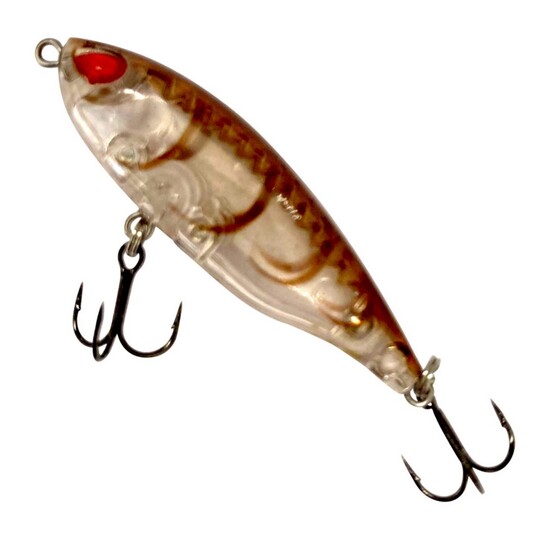 45mm Storm Gomoku Pencil Topwater Hard Body Lure - Brown Tiger Prawn