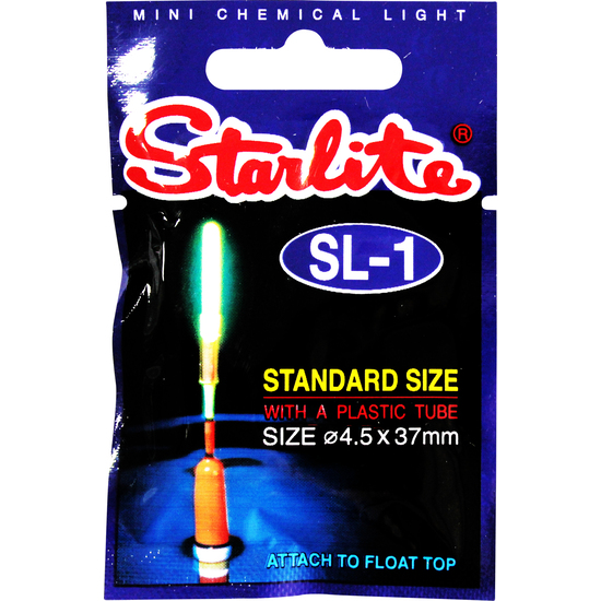 37mm Starlite Chemical Fishing Light with Tube - SL-1 Fluoro Glow Stick Light