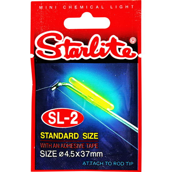 37mm Starlite Chemical Fishing Light with Tape - SL-2 Fluoro Glow Stick Light