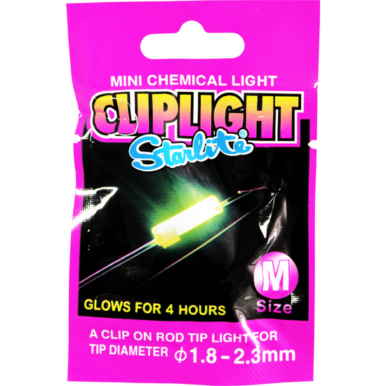 Medium Size Starlite Chemical Cliplight-Clip on Fishing Rod Tip Light-Glow Stick