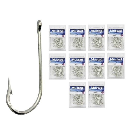 10 Boxes of Mustad 4200D Kirby Kendal Ringed Fishing Hooks