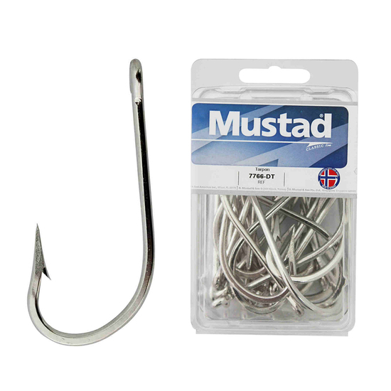 1 Box of Mustad 7766D Duratin Tarpon Fishing Hooks