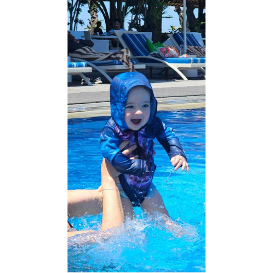 Hooked Gear Snapper Hooded Baby Sun Suit