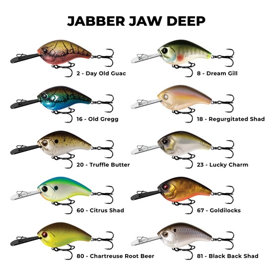 13 Fishing 60mm Jabber Jaw Deep Crankbait Fishing Lure